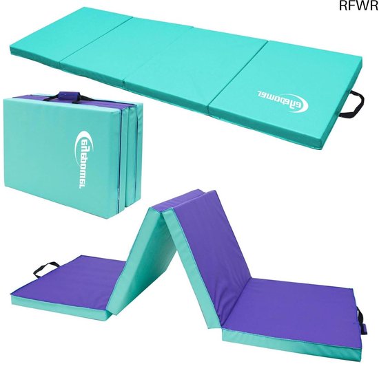 RFWR® Opvouwbare Gymnastiekmat 180x60 cm - Dikke Turnmat - 5 cm Zacht en Veilig - Ideaal voor Kinderen en Volwassenen - Geschikt voor Fitness, Yoga en Acrobatiek van RFWR
