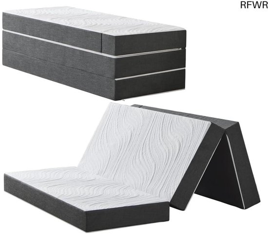 RFWR® Opvouwbare Vouwmatras 75 x 195 cm, Wasbaar en Inklapbaar, Comfortabel voor Reizen en Logeren van RFWR