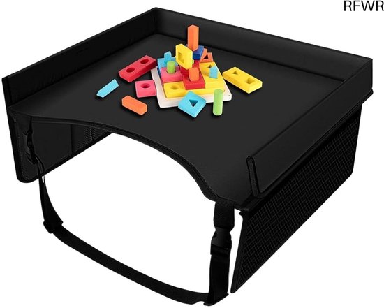 RFWR® Reistafel voor Kinderen - Draagbare Knietafel voor Auto en Vliegtuig, Spel- en Eetoppervlak voor Kinderen, 40 x 32 x 20 cm