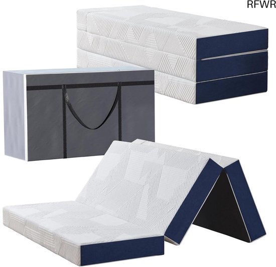 RFWR® Vouwmatras 60 x 190 x 7 cm - Inklapbaar, Lichtgewicht Camping- en Gastenmatras van RFWR