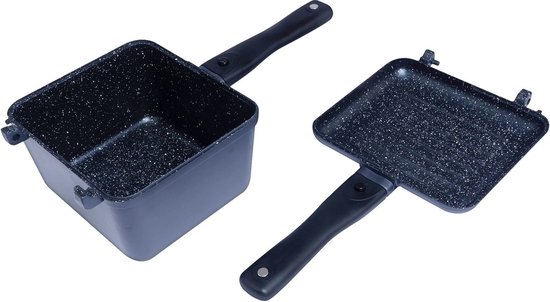 Ridgemonkey Connect Granite Edition Diepe Pan En Bakplaat Zilver van Ridgemonkey