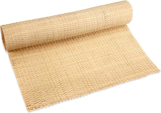 Riet Rotan Rol - Geweven Riet - Meubels Repareren - Natuurlijk Materiaal - 1x04m - Houtkleur