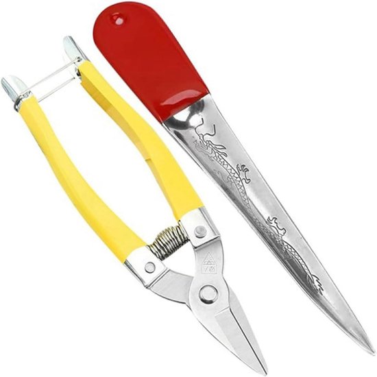 Rieten Reparatie Kit - Mand Weven - Meubels Herstellen - Comfortabele Grip - 2 Stuks - Roestvrij Staal