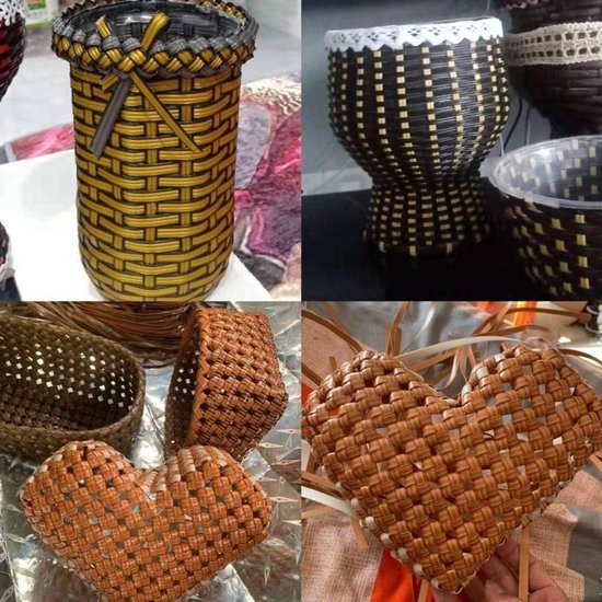 Rieten Reparatie Set - Kunststof Rotan - Meubels Repareren - Weerbestendig Materiaal - 500 g - Natuurlijk