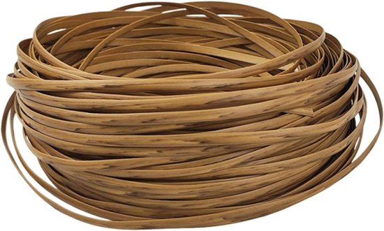 Rieten Reparatiekit - Rotan Vlechtband - Meubels Herstellen - Bleekbestendig Materiaal - 366 m - Lichtbruin