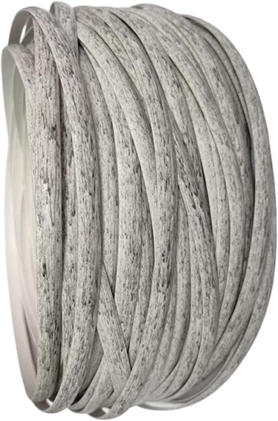 Rieten reparatieset - Vlechtmateriaal - Meubels herstellen - Waterdichte strips - 120 meter - Donkergrijs