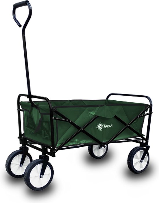 Rijoka Bolderkar - Opvouwbaar - Bolderwagen - Draagkracht 70kg - Inklapbaar - Inhoud 100Liter - Groen van Rijoka