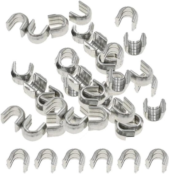 Rits Reparatie Kit - Rits Onderdelen - Kleding Herstellen - Zonder Naaien - 50 Stuks - Zilver
