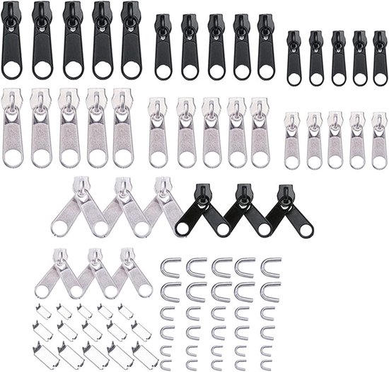 Rits Reparatie Kit - Slider Gereedschap - Kleding Repareren - Universele Toepassing - No.1 van Merkloos