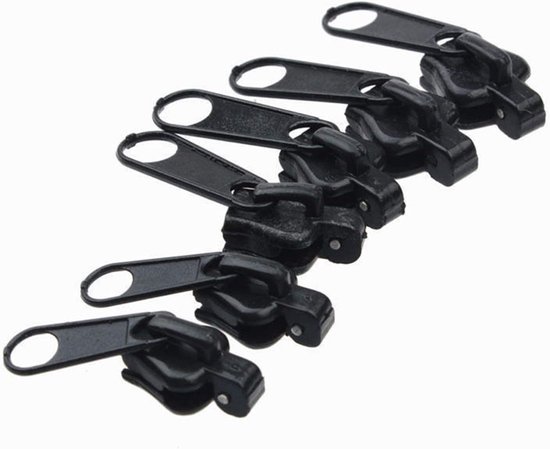 Rits Reparatie Kit - Universele Slider - Kleding Reparatie - Directe Fix - 3 Maten - Zwart van Merkloos