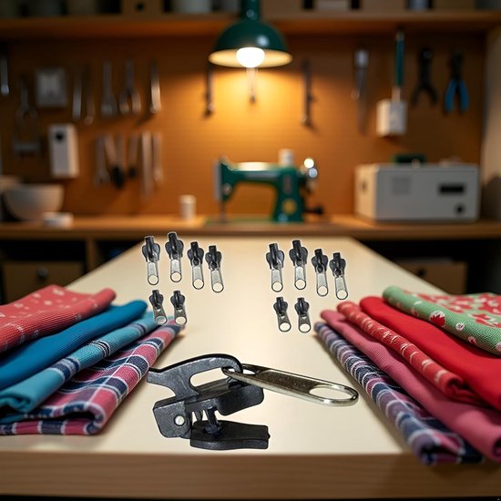 Rits Reparatie Set - Fix Zip Trekker - Kleding Tassen Herstellen - Duurzaam Kunststof Design van Merkloos