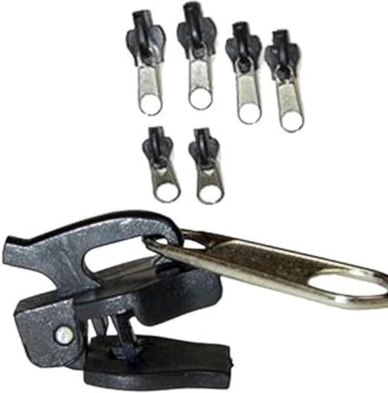 Rits Reparatie Set - Ritssluiting Schuivers - Kleding Repareren - 6 Universele Maten - 254 x 254 x 051 cm