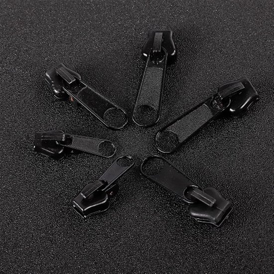 Rits Reparatie Set - Universele Vervanging - Kleding en Tassen - Sterk en Stevig - 3 Maten - Zwart van Merkloos