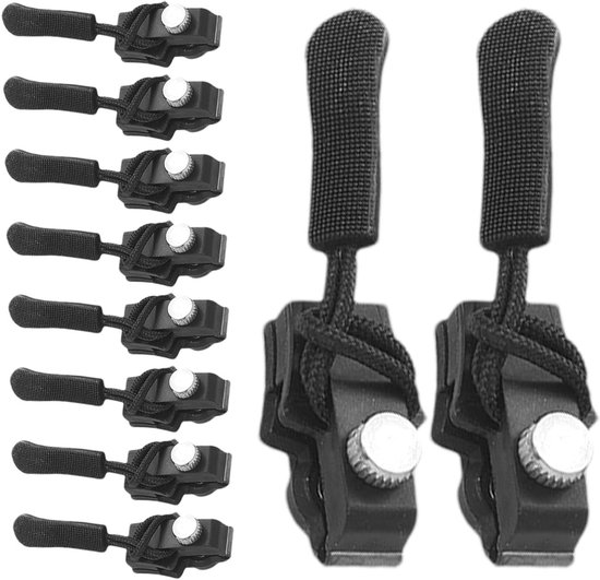Rits reparatie set - Vervangende schuivers - Kleding herstellen - Eenvoudig te monteren - 10 stuks - Niet gespecificeerd van Merkloos