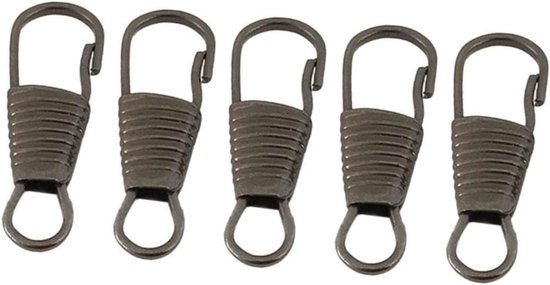 Ritsverlengers - Reparatieset Ritsen - Bagage Repareren - Universele Pasvorm - 10 stuks - Zwart van Merkloos