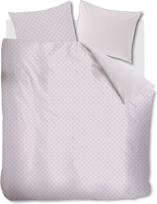 Riviera Maison Arched dekbedovertrek - Tweepersoons - 200x200/220 - Zacht Roze van Merkloos