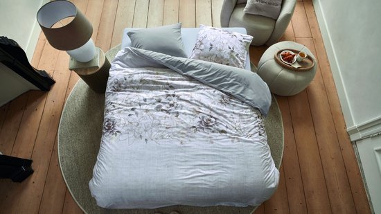 Rivièra Maison Bernice dekbedovertrek - Tweepersoons - 200 x 200/220 cm - Naturel van Merkloos