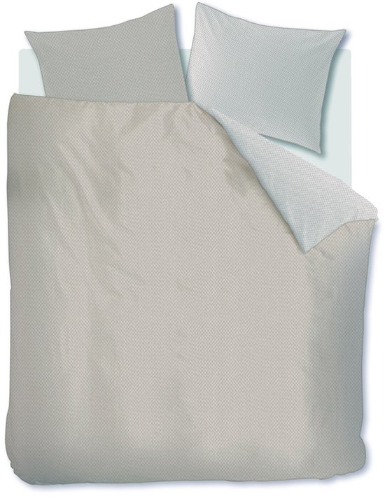 Rivièra Maison Emery dekbedovertrek - Eenpersoons - 140 x 200/220 cm - Taupe van Riviera Maison