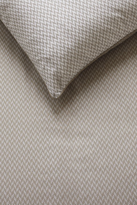 Rivièra Maison Emery kussensloop - Taupe - 60 x 70 cm van Riviera Maison