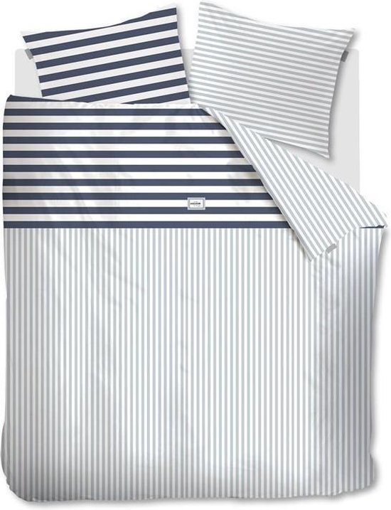 Riviera Maison Harbour dekbedovertrek - Tweepersoons - 200x200/220 - Blauw van Riviera Maison