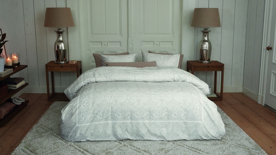Rivièra Maison Ornaments dekbedovertrek - Lits-Jumeaux XL - 260 x 200/220 cm - Zand van Merkloos