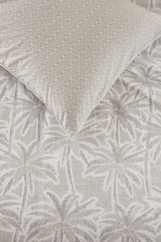 Rivièra Maison Palm Paradise dekbedovertrek - Lits-Jumeaux XL - 260 x 200/220 cm - Zand