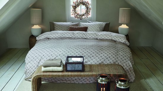 Rivièra Maison Woven Wool dekbedovertrek - Lits-Jumeaux - 240 x 200/220 cm - Naturel