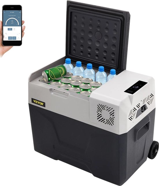 RM Store® - Mini Koelkast - Draagbare Compressor - Auto Koelkast - Ijskast Voor Kamperen - 22 L - Blauw van RM Store®