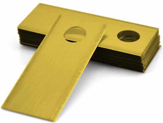 Robotmaaier Mesjes titanium geschikt voor Belrobotics Farmow - 60 stuks van GARDEN SUPPLIES