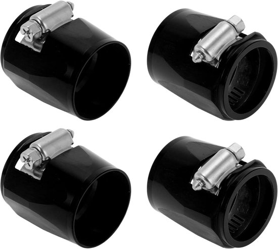 Robuuste rubberen slangklem voor brandstofolie en aluminium buizen - 4 stuks, zwart, ideaal voor trimmers en tuinmachines van Merkloos