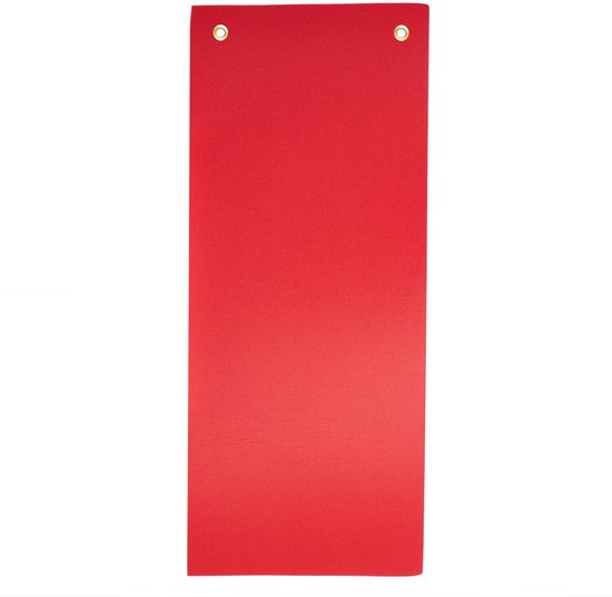 Rode Aerobic Mat Met Veelkleurige Gaten van Merkloos