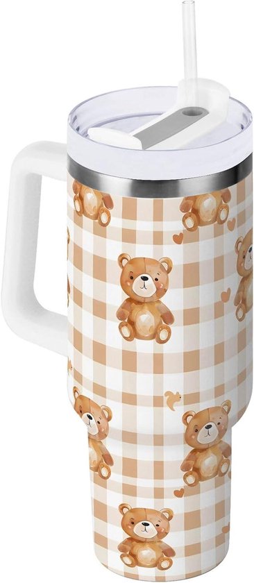 Roestvrijstalen Beker - Reisbeker Thermosbeker - Dranken Koel Houden - Dubbelwandige Isolatie - 40 oz - Multicolor