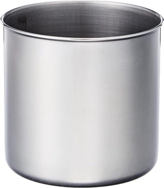 Roestvrijstalen Mok - Metal Drinkbeker - Kamperen en Buiten - Handgemaakt Ontwerp - 9 cm Hoogte - Zilverkleurig