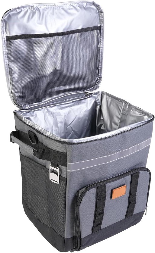 Rollende koeler met wielen en handvat - Grote capaciteit geïsoleerde lunchkoeler voor camping met buitenactiviteiten - 35 liter van Merkloos
