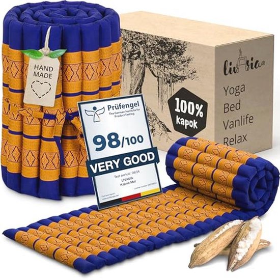 Rolmatras 200x50cm - Gastenbed voor 1 Persoon, Ideaal voor Kamperen en Buiten van Merkloos
