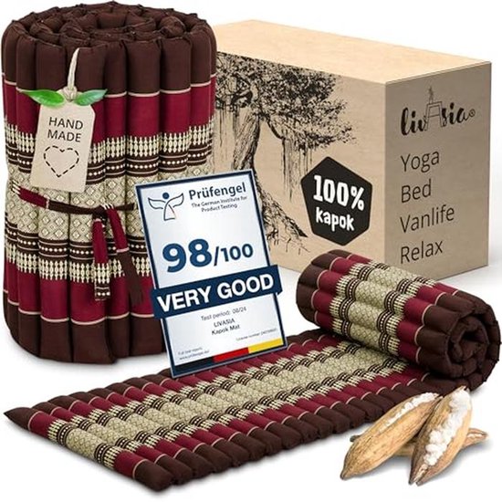 Rolmatras voor Gastenbed en Buitengebruik - 200x50x4,5cm - Comfortabel Gastenmatras voor 1 Persoon van Merkloos
