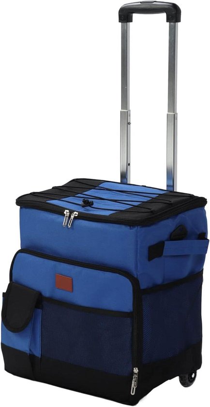 Rolstoel Koeltas - Isolerende Tas - Buitenactiviteiten Opslag - Lekvrije Voering - 35 Liter Capaciteit - Blauw