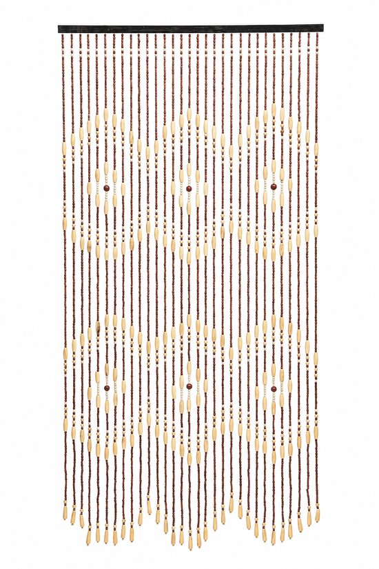 Rolu Deurgordijn – Kralengordijn – Deurgordijn Kralen – 90 x 175 CM – Handgemaakt – 31 Kralenkettingen - Bamboe