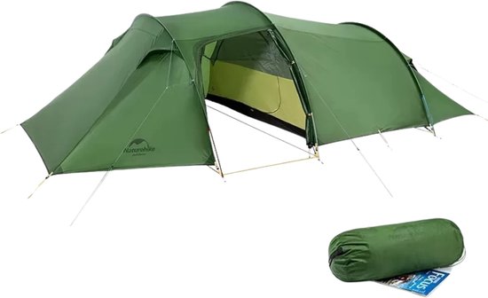 Rolu Tent – Tent Voor 3 á 4 Personen – Familietent – Tunneltent - Waterdicht – Lichtgewicht – Compact Formaat Opbergen van Merkloos