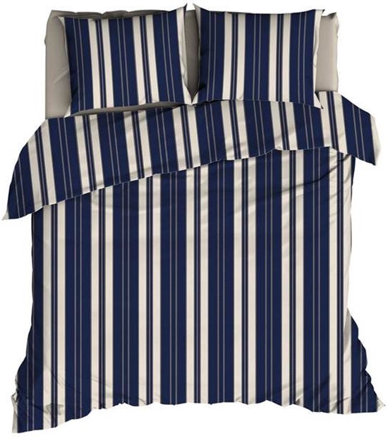 Romanette Florian Dekbedovertrek - Extra breed - 260x200/220 cm - Navy