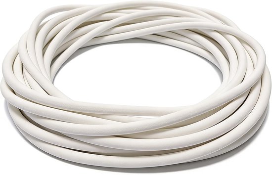 Ronde afdichtingsstrip van 7 mm, 5 m siliconen schuim voor wand- en plafondvoegen, ideaal voor isolatie en geluidsdemping