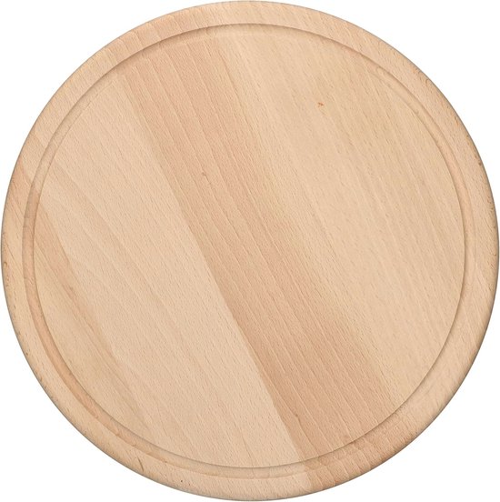 Ronde Snijplank 30 cm - Houten Plank voor Kaas, Brood en Snacks van Excelsa