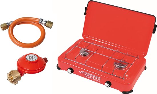 Rothenberger Camping Kooktoestel - 2-pits - 1x1700kW + 1x1200kW van Rothenberger