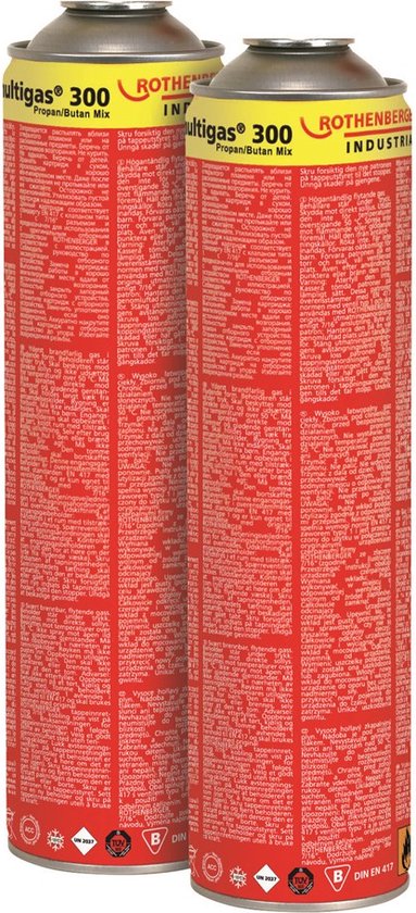 Rothenberger Multigascilinder, Duopack, 600 ml van Rothenberger