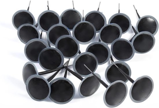 Rubber Auto Banden Reparatie Patches - 6mm Schimmel Nagel Set van 24 Stuks voor Auto, Motor en Landbouwvoertuigen