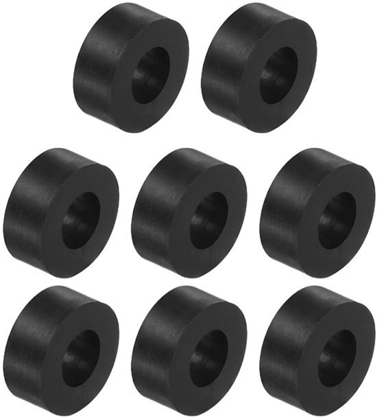 Rubber vibratie-isolatiepads voor thuis, auto en boot - 8 stuks, neopreen, 12 x 10 x 25 mm, geluidsdemping en stabiliteit