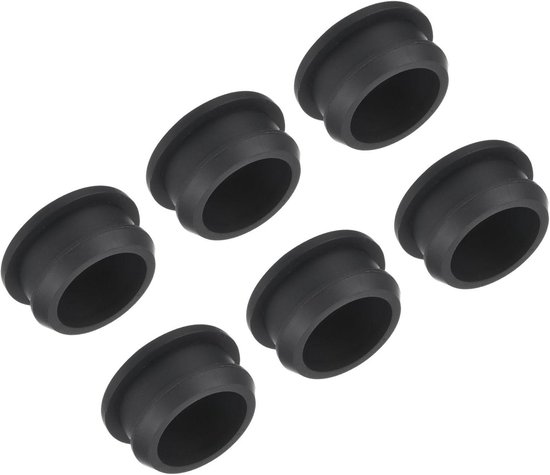 Rubberen Afdichtstoppen - Gatpluggen Siliconen - Waterdichte Afdichting - Hoge Elasticiteit - 25 mm Diameter - Zwart