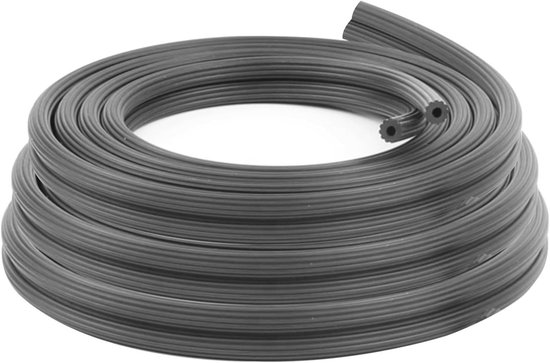 Rubberen biesband voor installatie, 30 meter, 5 mm diameter, ideaal voor reparaties, muggengaas en insectengaas, duurzaam en veelzijdig van Merkloos