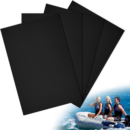 Rubberen Boot Reparatie - Watersport Herstel - Varen Onderhoud - Compleet Herstel Kit - Compact Formaat - Zwart van Merkloos