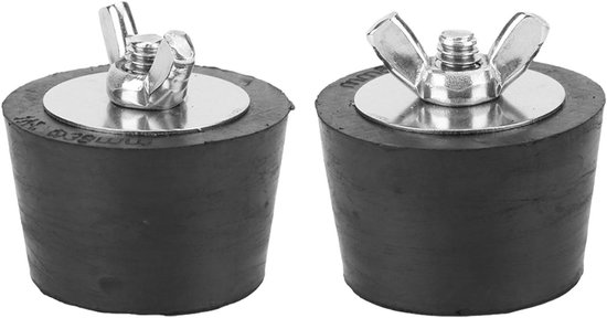 Rubberen Expansiepluggen - Leiding Stoppers - Zwembad Winterklaar - Corrosiebestendig Materiaal - 2 stuks 15 Inch - Zwart